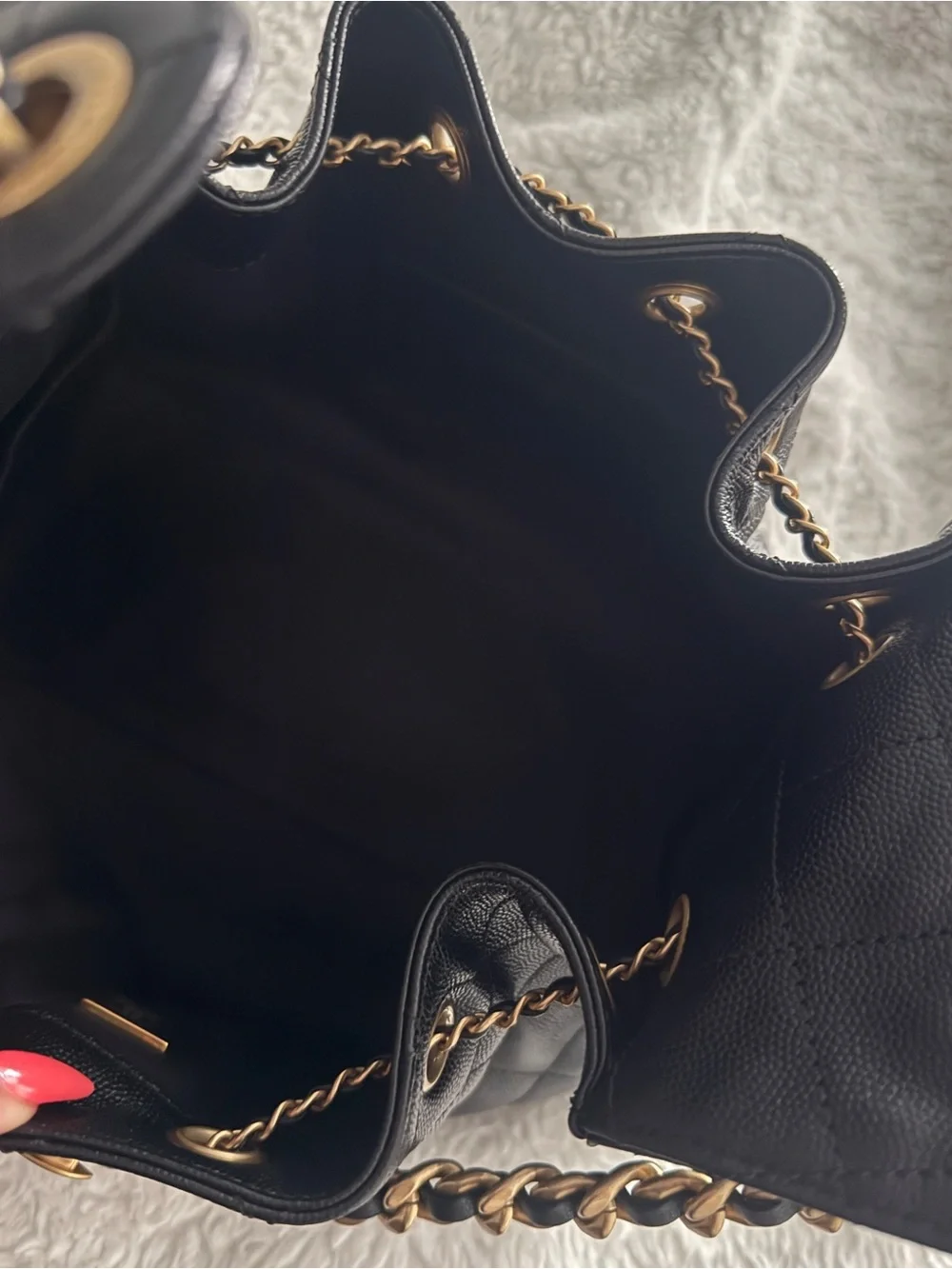 Chanel Black small 25 with GHW